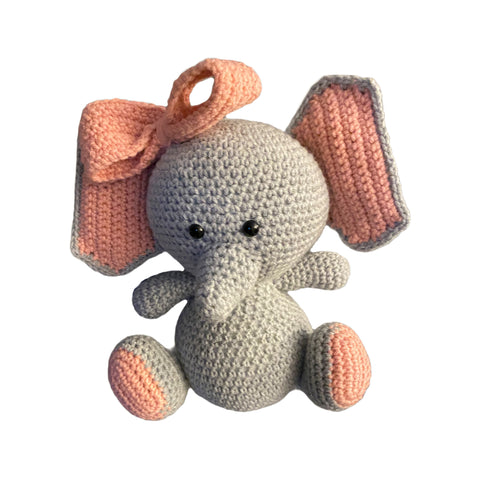 Crocheted Ellie the Elephant Stuffed Toy