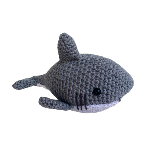Crocheted Shark Stuffed Toy